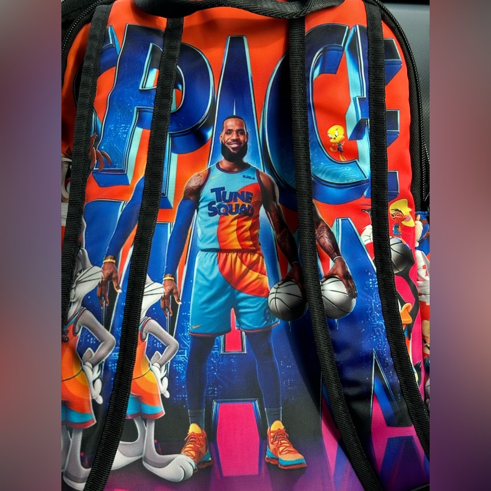 Tune Squad LeBron SpaceJam Backpack/Book Bag NWOT - Picture 2 of 5
